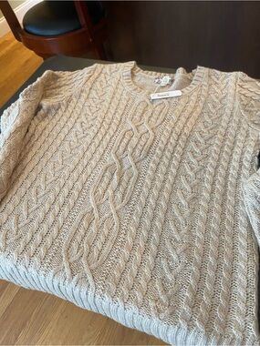 Size XL Pink Rose Beige Sweater